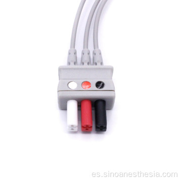 Cable troncal de ECG 5 Cables de derivación de ECG a presión